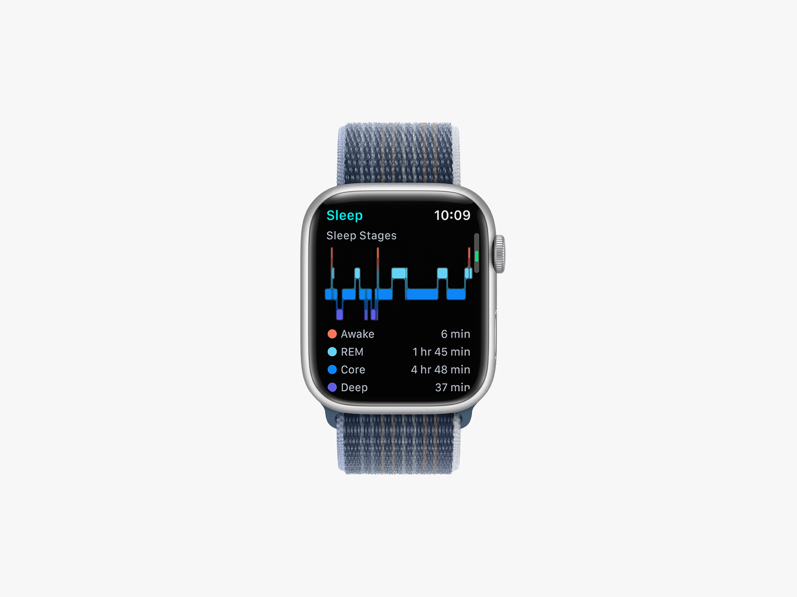 Apple Watch تعرض ميزة مراحل النوم