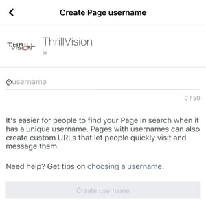كيفية إنشاء عنوان URL الخاص بك على facebook ، الخطوة الثانية