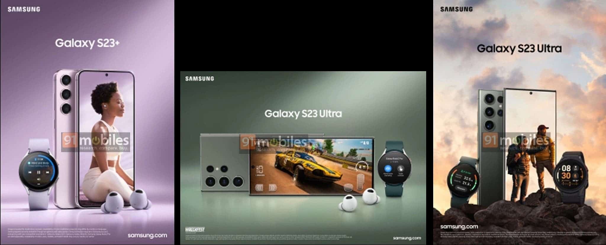 Galaxy S23 سرب صورًا ترويجية