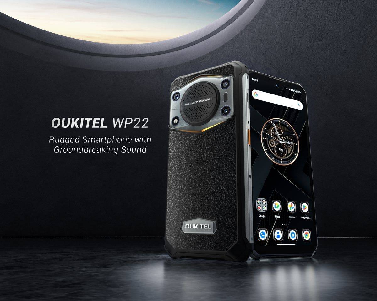 أحدث إصدار من OUKITEL: هاتف ذكي WP22 قوي مع مكبر الصوت الأعلى والأكثر وضوحًا في العالم